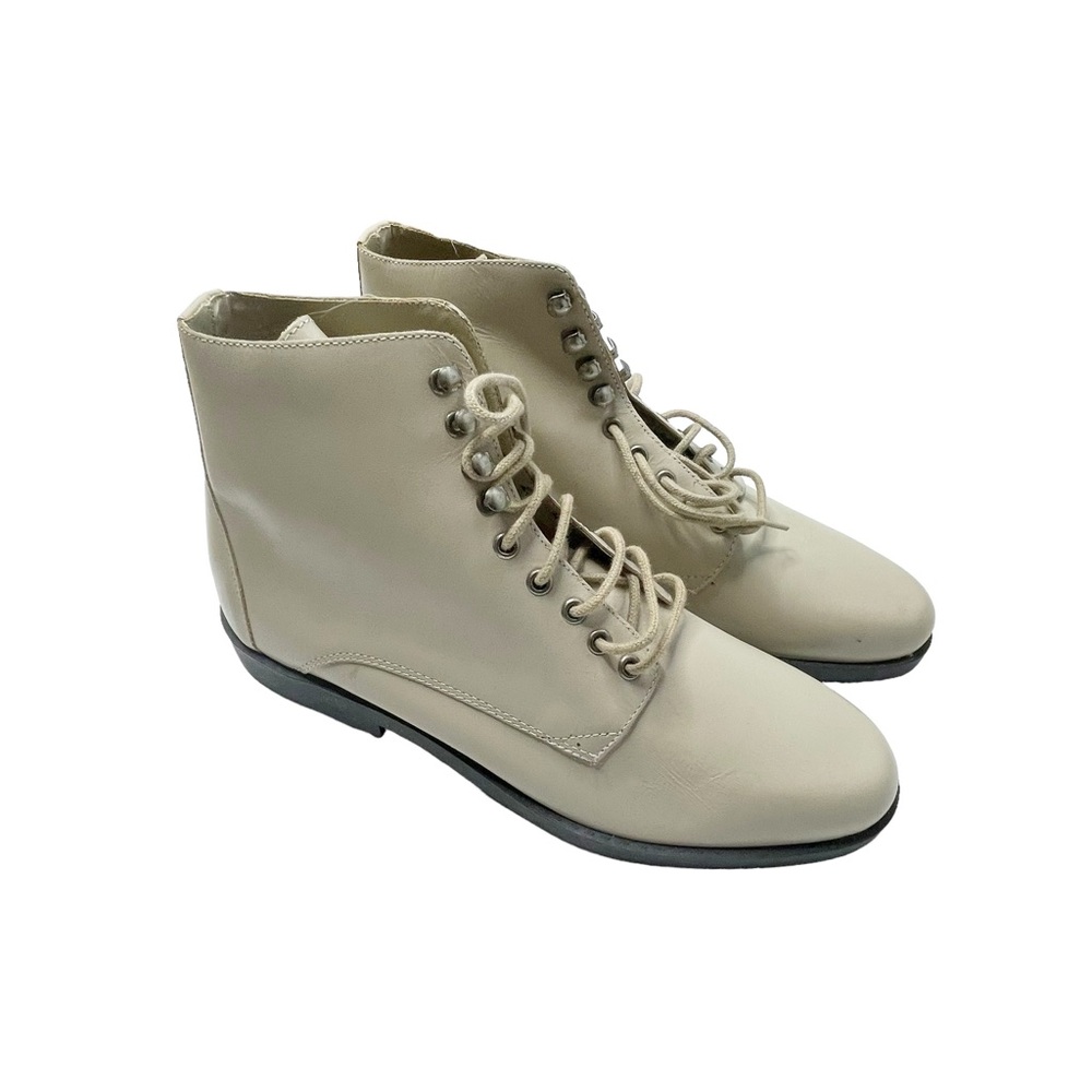 Scruples Vintage Womens Leather Upper Ankle Booties 8